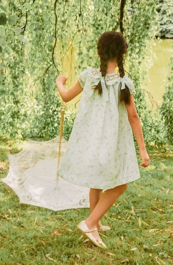 Bishop Dress - Jasmine Mint Floral