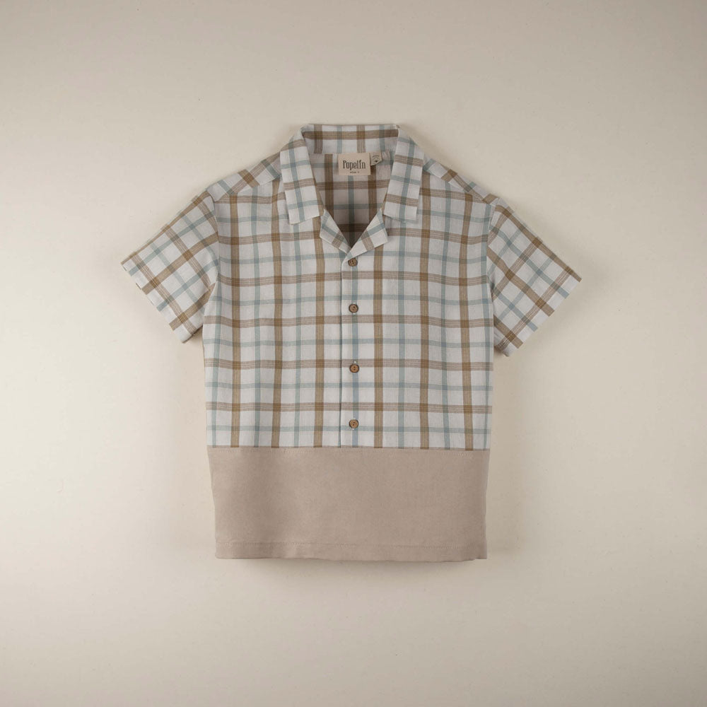 Plaid Shirt with Label
