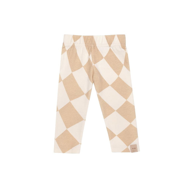 Baby Leggings with Print - Beige