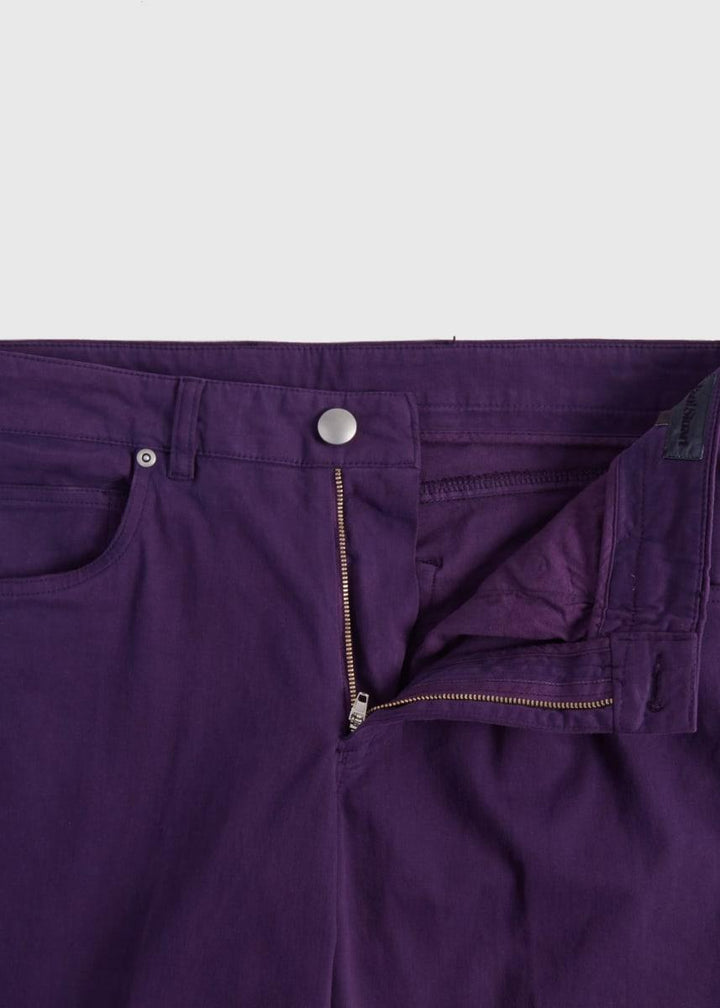 Cotton Five Pocket Pant - Plum