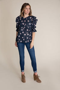 Sybil Top - Pansy Shimmer