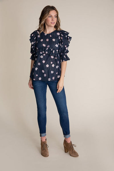 Sybil Top - Pansy Shimmer