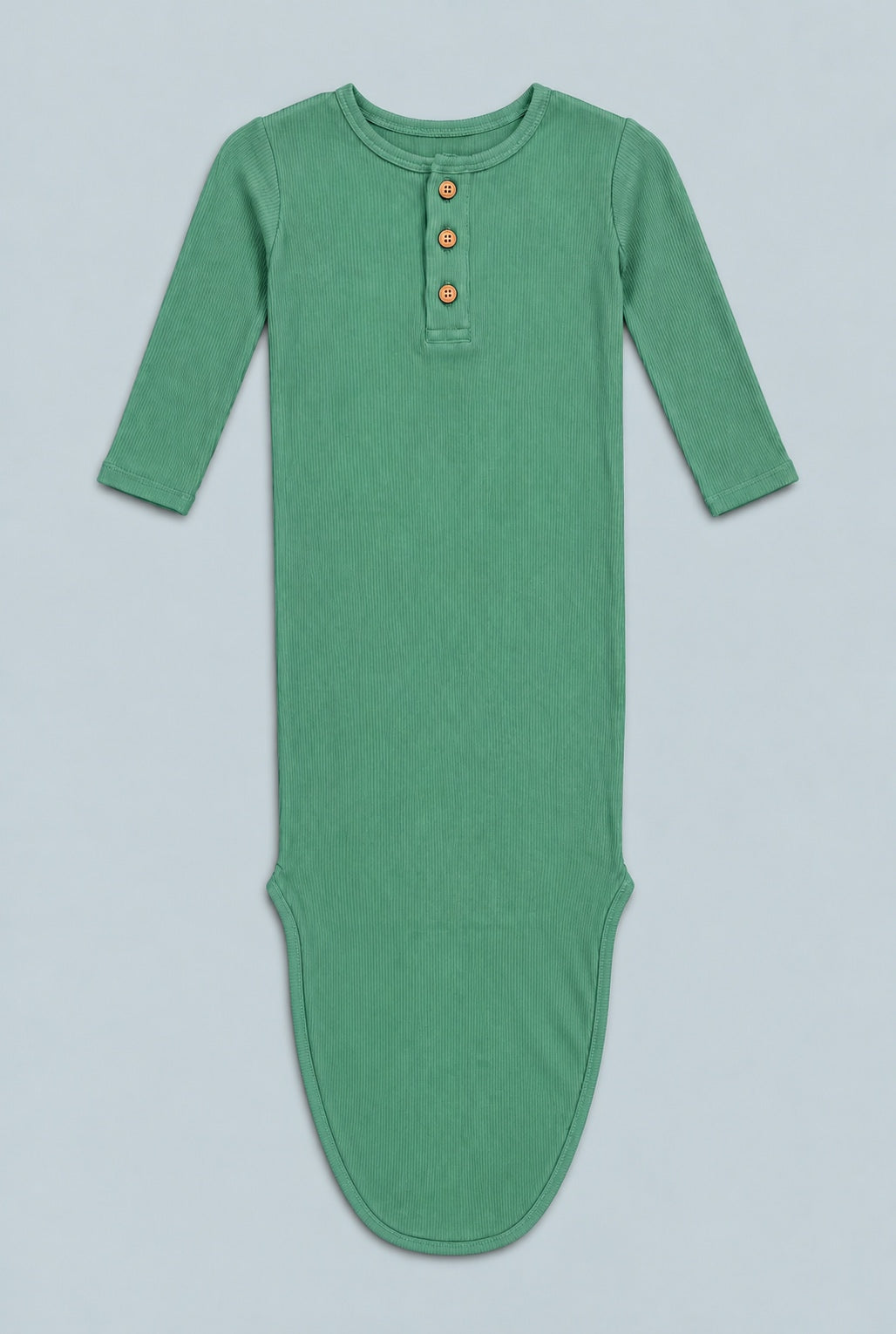 Knotted Gown - Malachite Green Ribbed