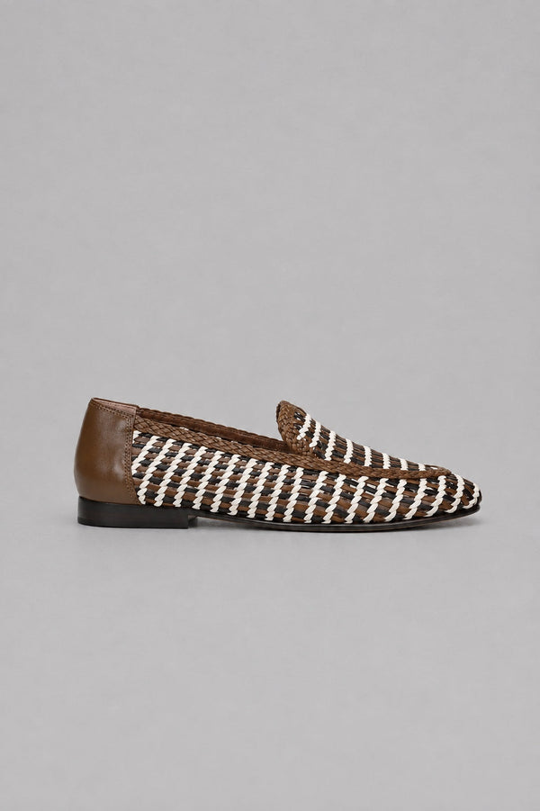 Women's Prilla Woven Flats - Brown Mutli