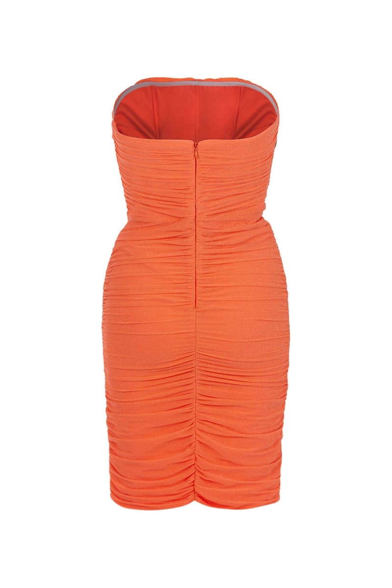 Strapless Long Dress - Salmon