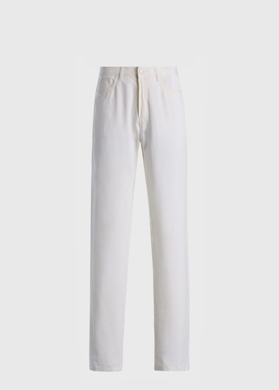 Five-Pocket Dress Trouser - White