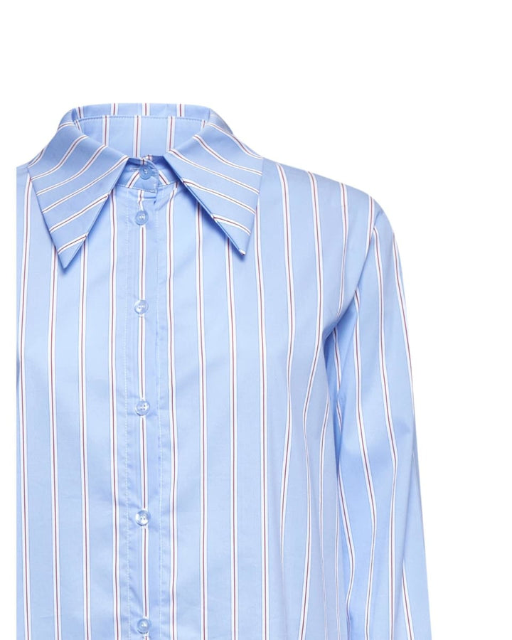 Classic-fit Striped Shirt - Light Blue