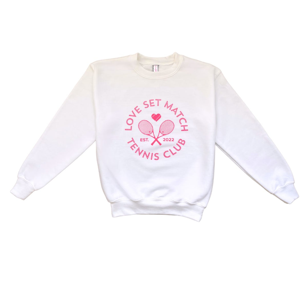 Girls Club Love Sweatshirt - White