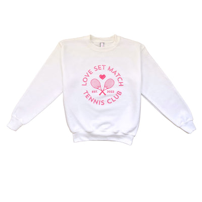 Girls Club Love Sweatshirt - White