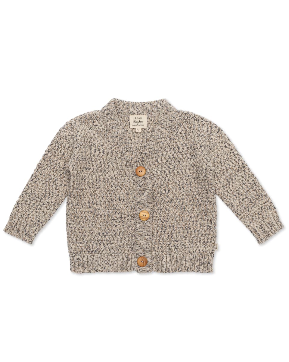 Knit Cardigan with Magnetic Opening - Rhino Gray