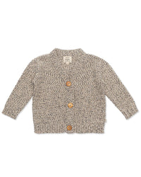 Knit Cardigan with Magnetic Opening - Rhino Gray