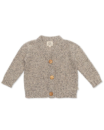 Knit Cardigan with Magnetic Opening - Rhino Gray