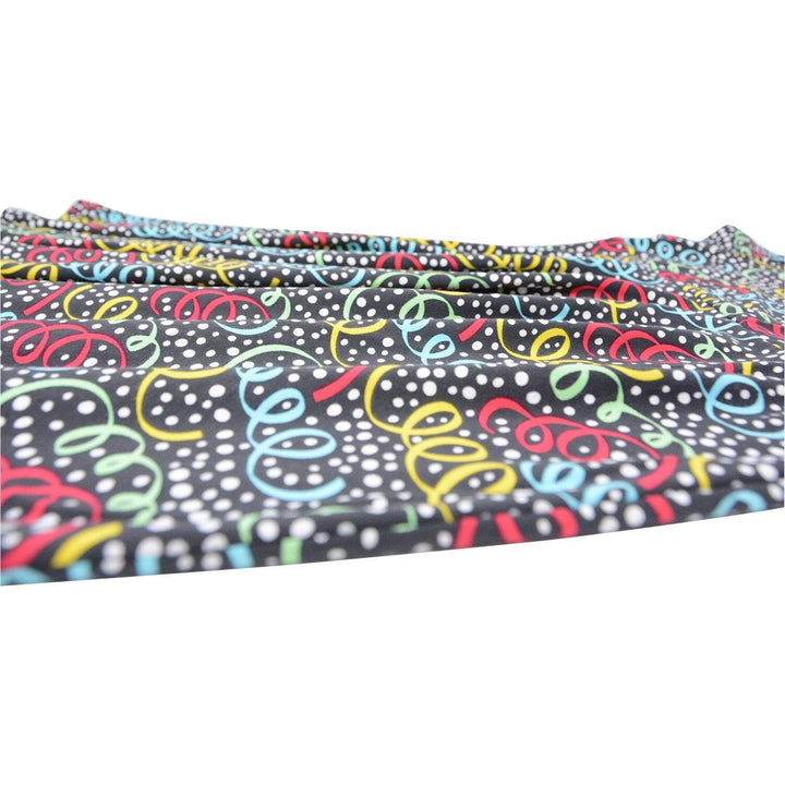 Swirly Girl Short Sleeve Dress - Streamers