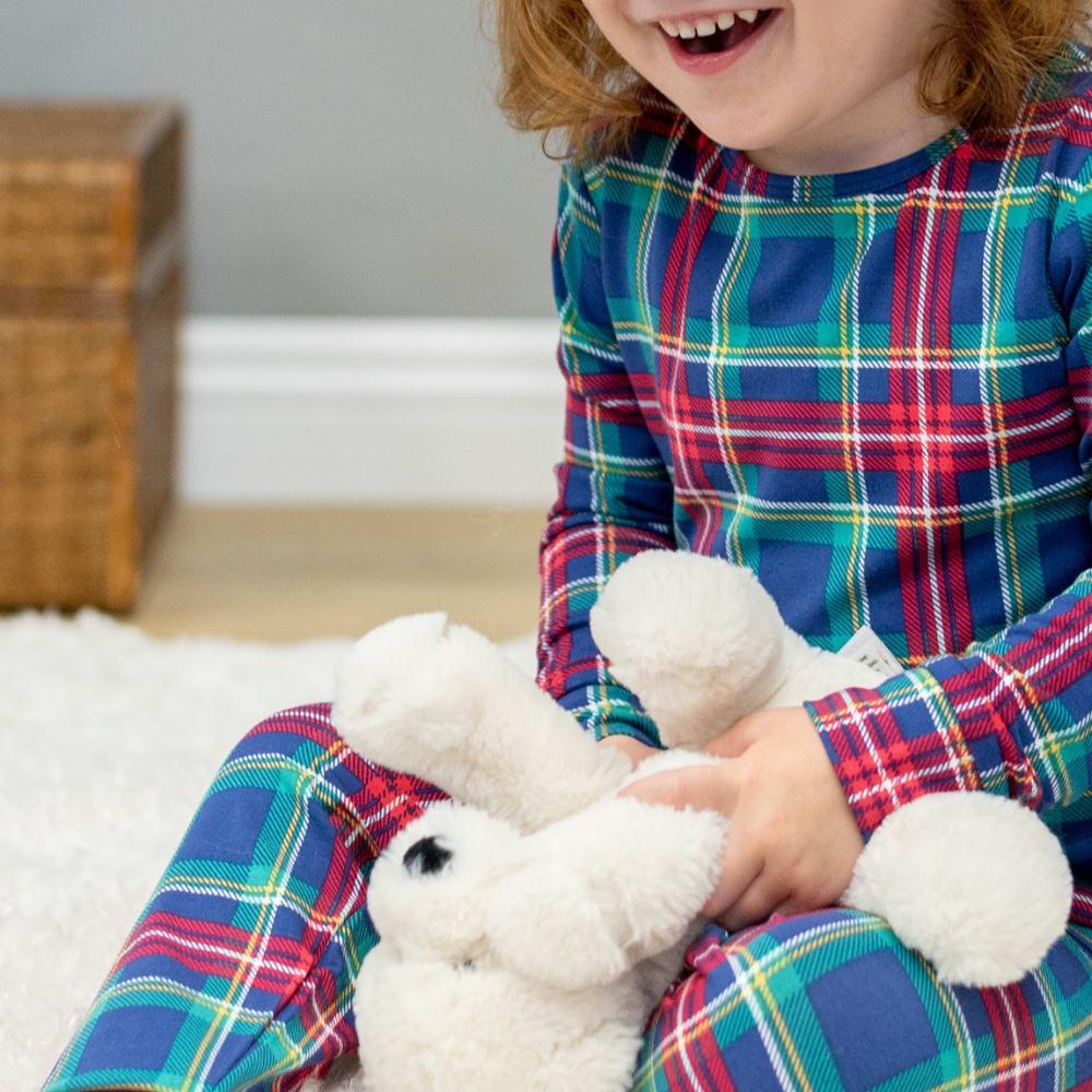 Big Kid Pajama - Navy Tartan