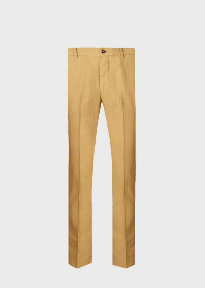 Garment Washed Linen Pant - Desert