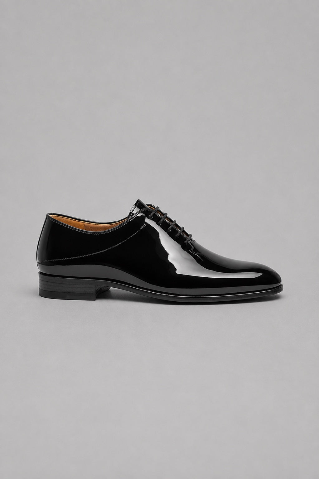 Men's Lagos Patent Formal Lace Up Shoes - Black