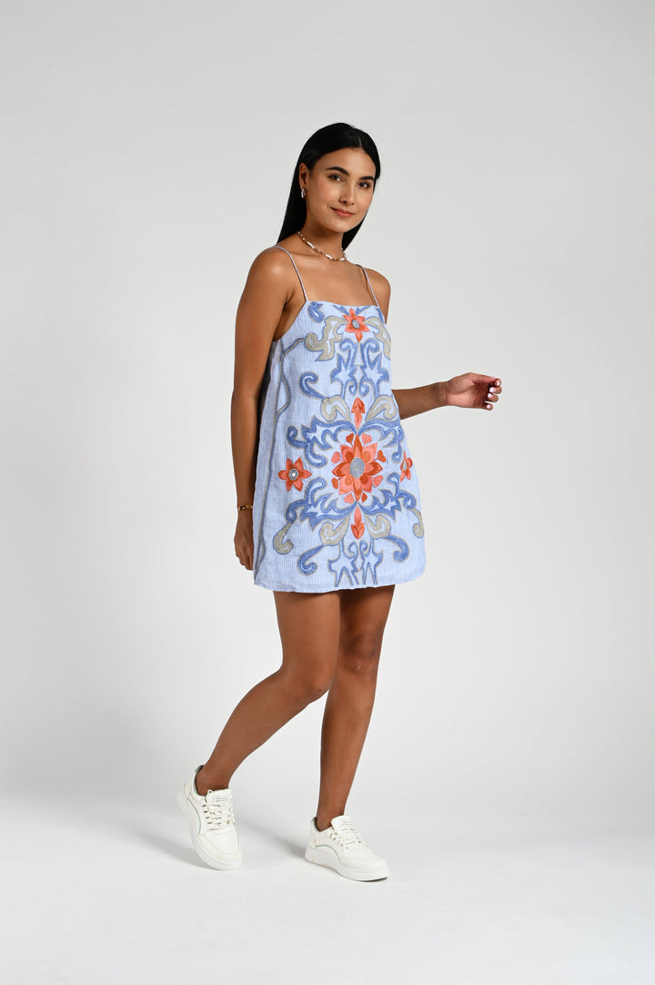 Hazel Dress - Vista Blue