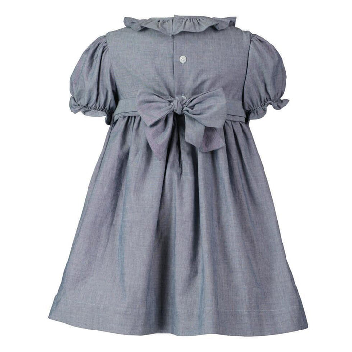Chambray Smocked Dress