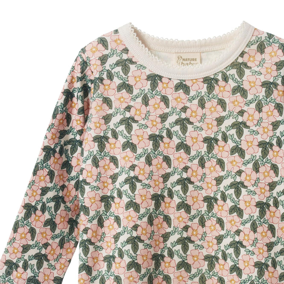 Long Sleeve Cloud Tee - Garland Print