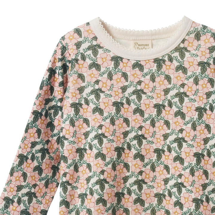 Long Sleeve Cloud Tee - Garland Print
