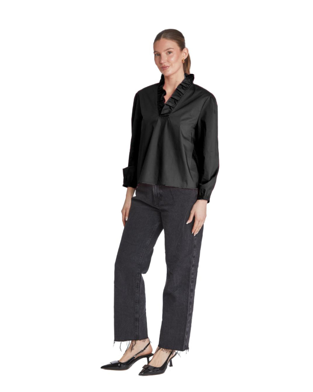 Gabrielle Top - Black - Blouse