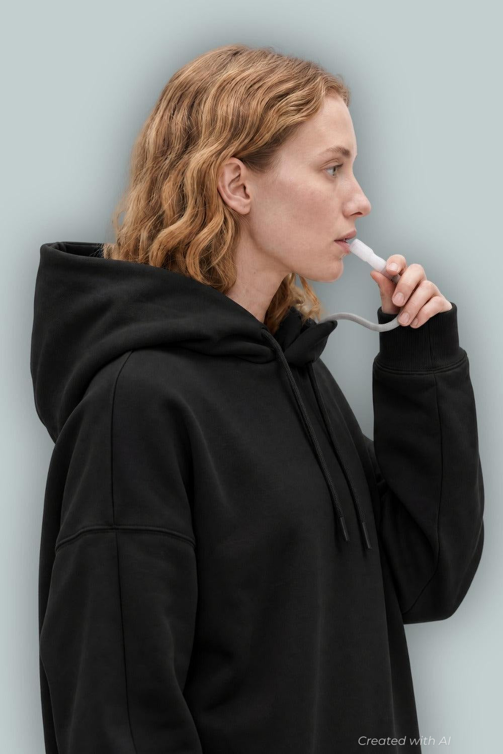 GAP × BÉIS Adult Heavyweight Travel Hoodie - Black - Hoodie