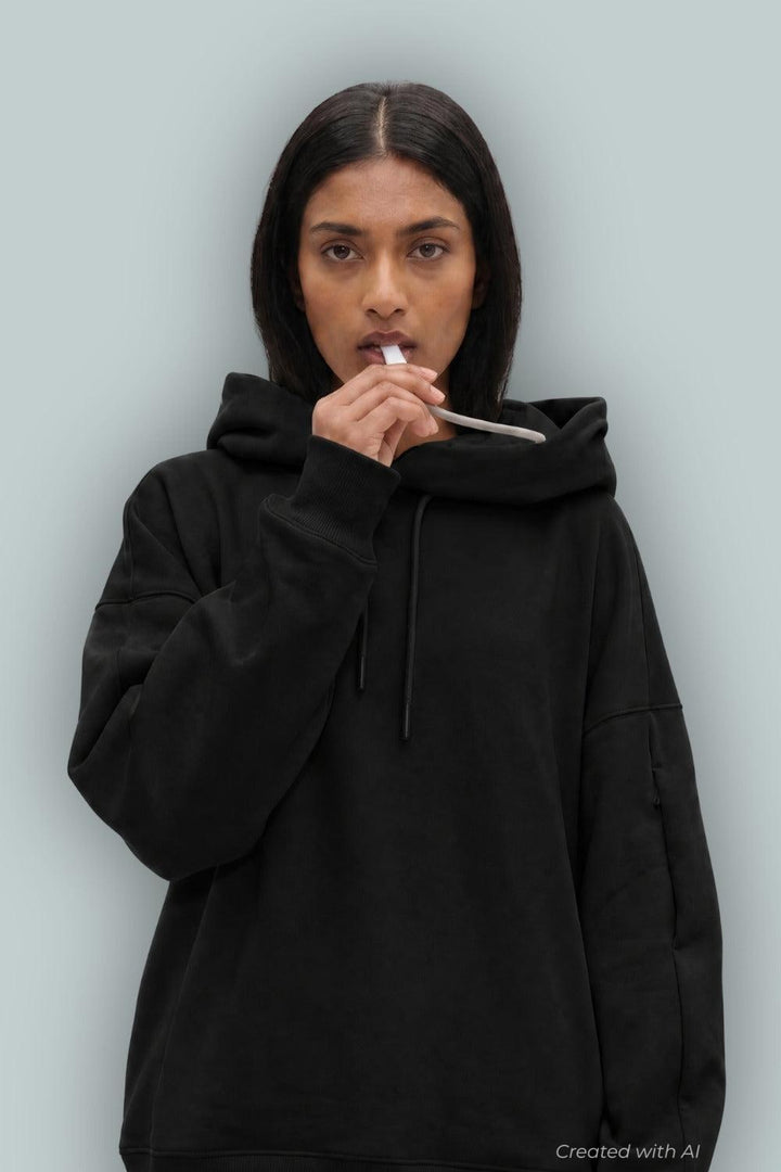 GAP × BÉIS Adult Heavyweight Travel Hoodie - Black - Hoodie