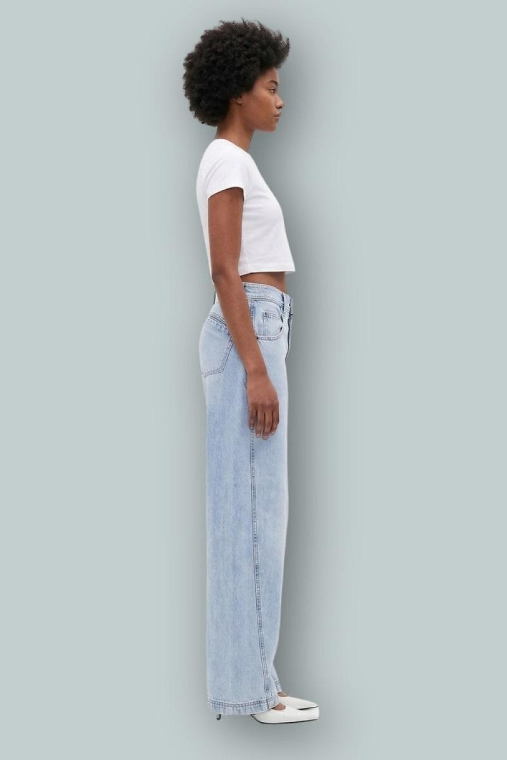 GAP × BÉIS High Rise Barrel Jeans - Medium Wash - Jeans