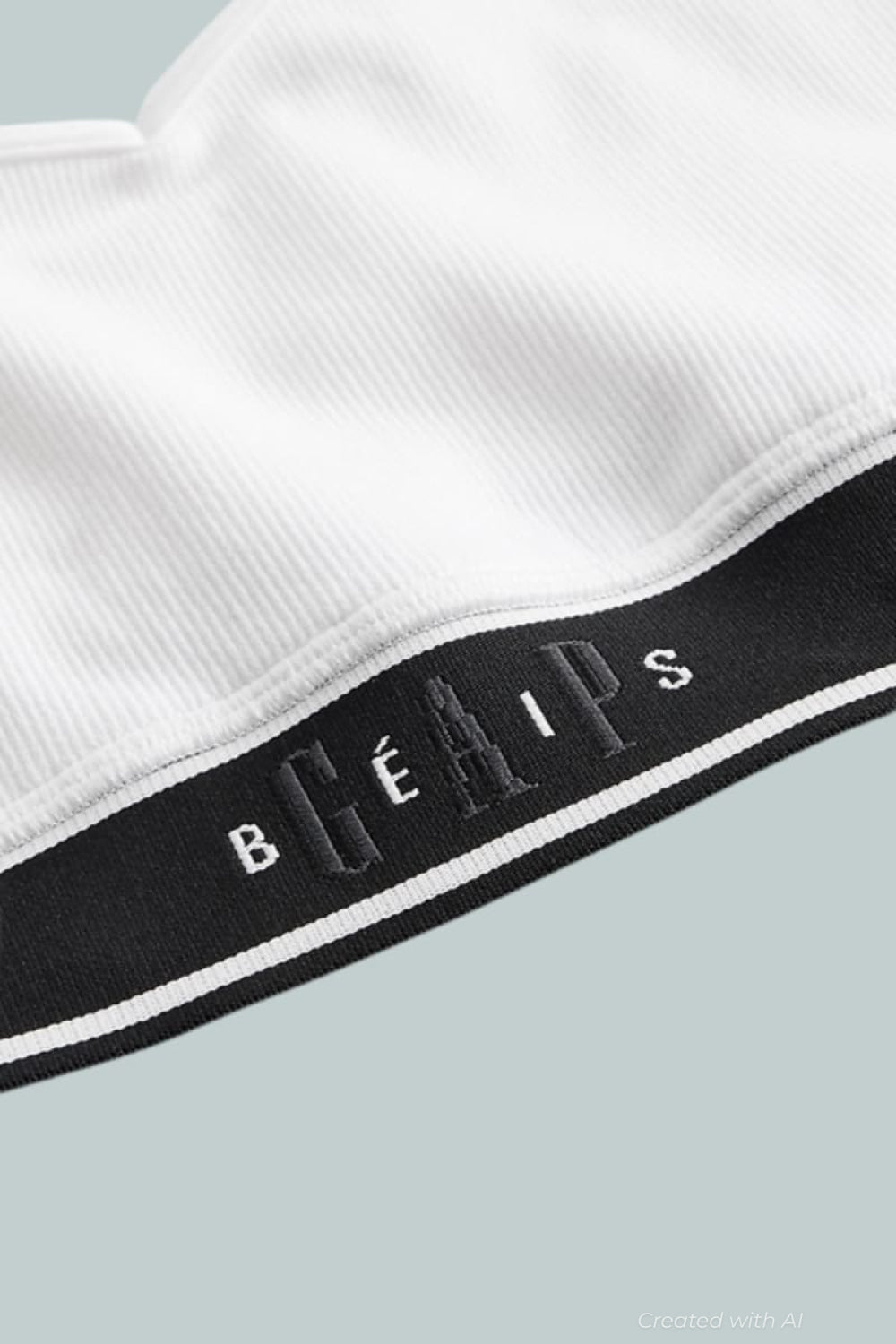 GAP × BÉIS Seamless Logo Sports Bra - Optic White - Bra Top