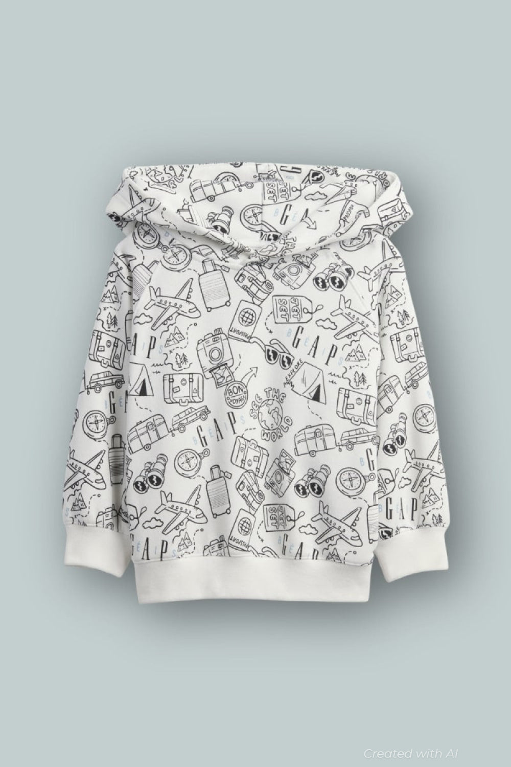 GAP x BÉIS Doodle Hoodie - Optic White - Hoodie