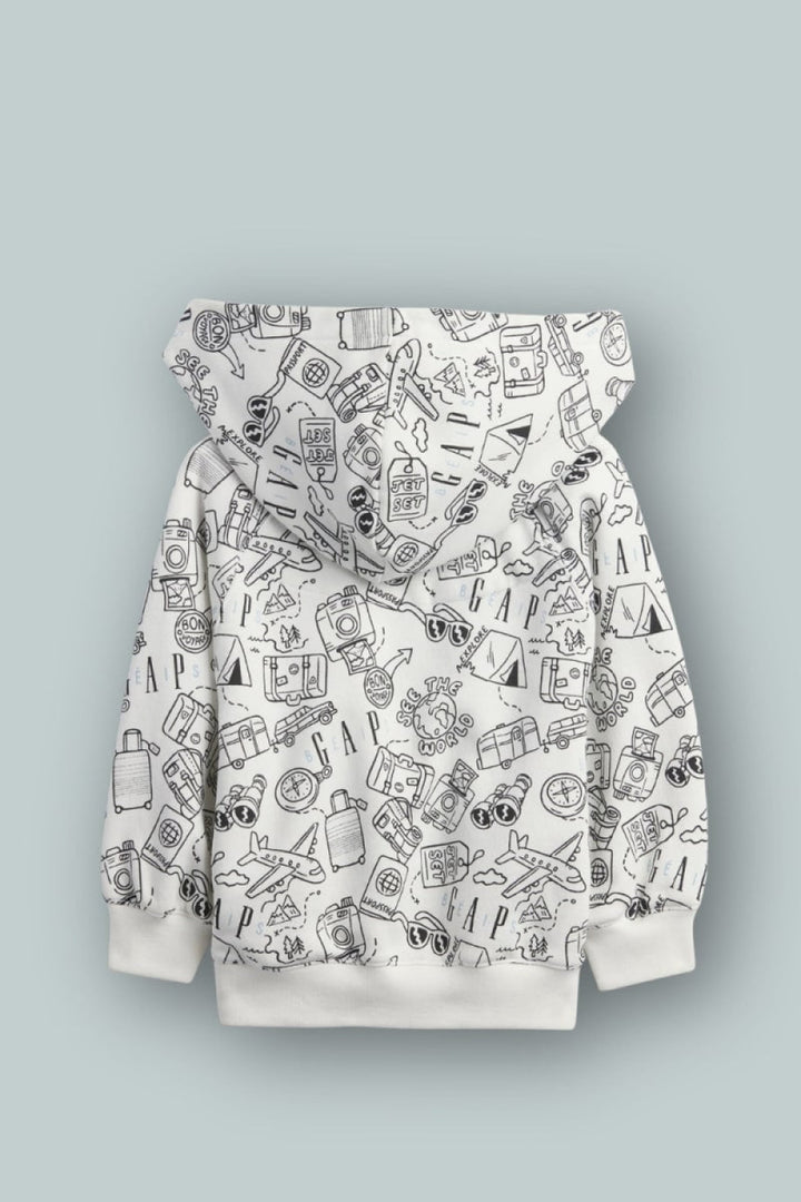 GAP x BÉIS Doodle Hoodie - Optic White - Hoodie
