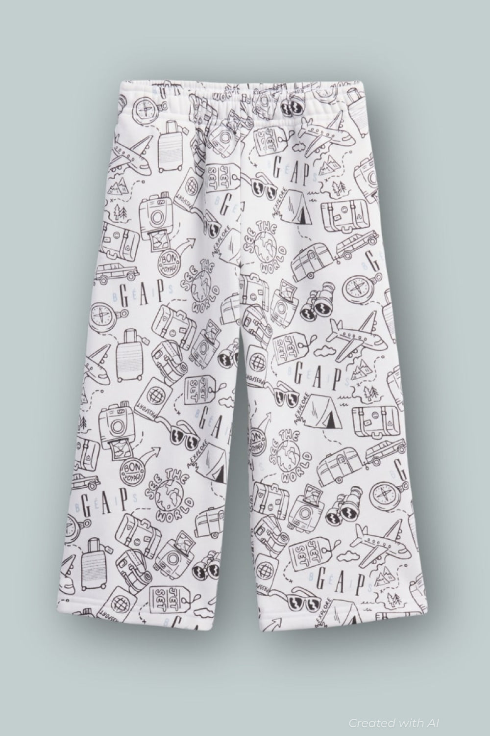 GAP x BÉIS Doodle Jogger - Optic White - 6-12M - Joggers