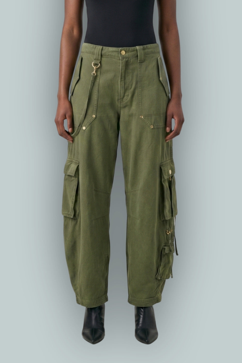GAP x Cult Gaia Cargo Pant - Olive Night - 10 - Pants