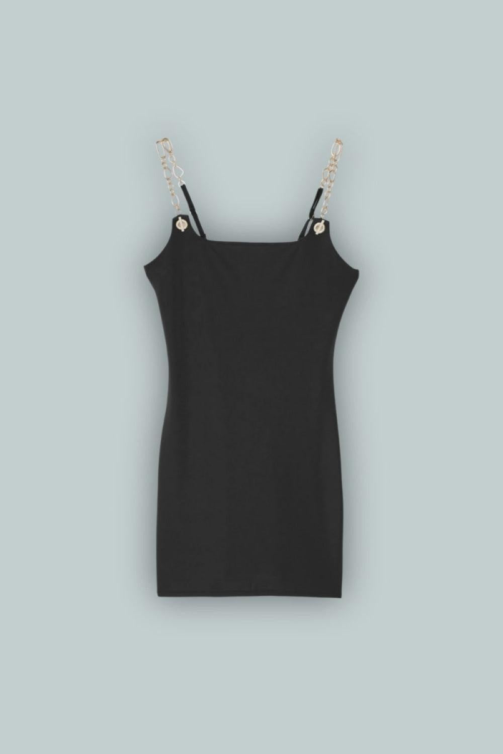 GAP x Cult Gaia Chain Slip Dress - True Black - Dresses
