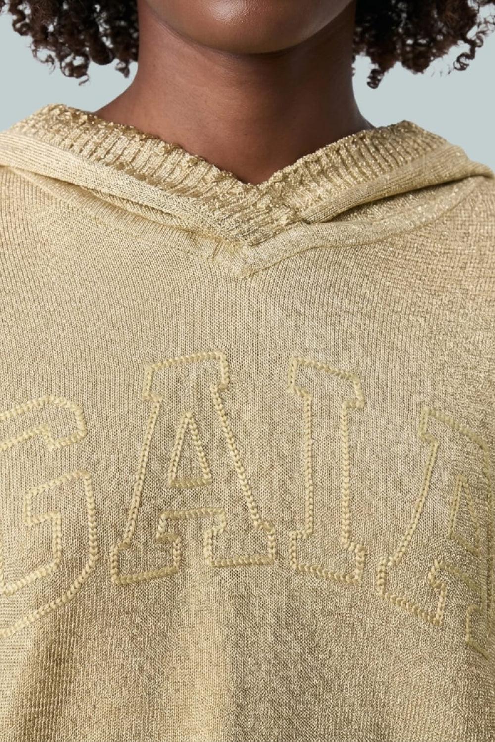 GAP x Cult Gaia Gold Hoodie - Gold Lurex - Hoodie