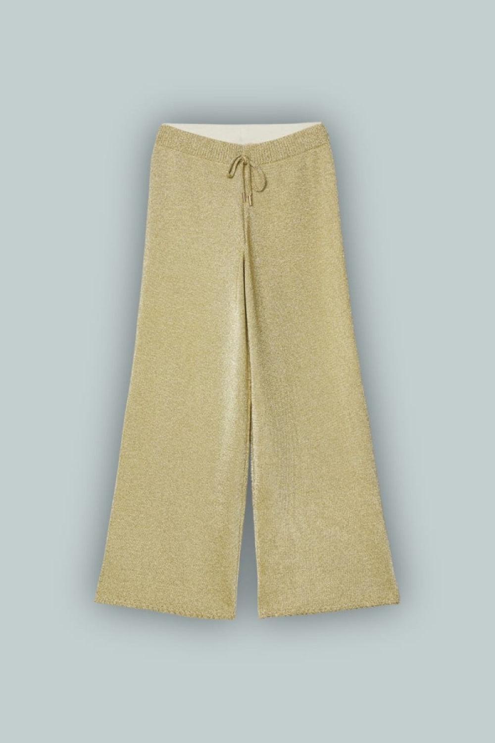 GAP x Cult Gaia Gold Pant - Gold Lurex - Pants