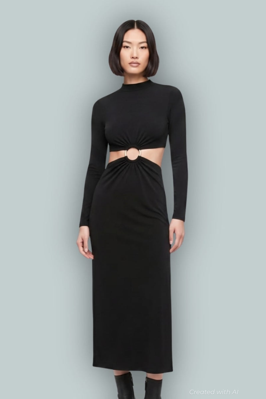 GAP x Cult Gaia LS Maxi Dress - True Black - Dresses