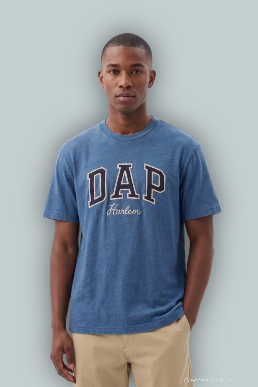 GAP X DAP Logo T-Shirt - Light Indigo - T-shirt