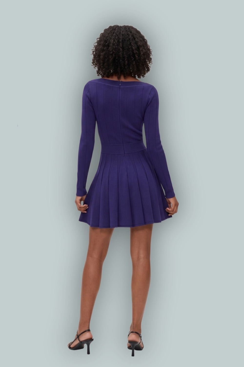 GapStudio Boatneck Pleated Mini Dress - Twilight Navy - Dresses