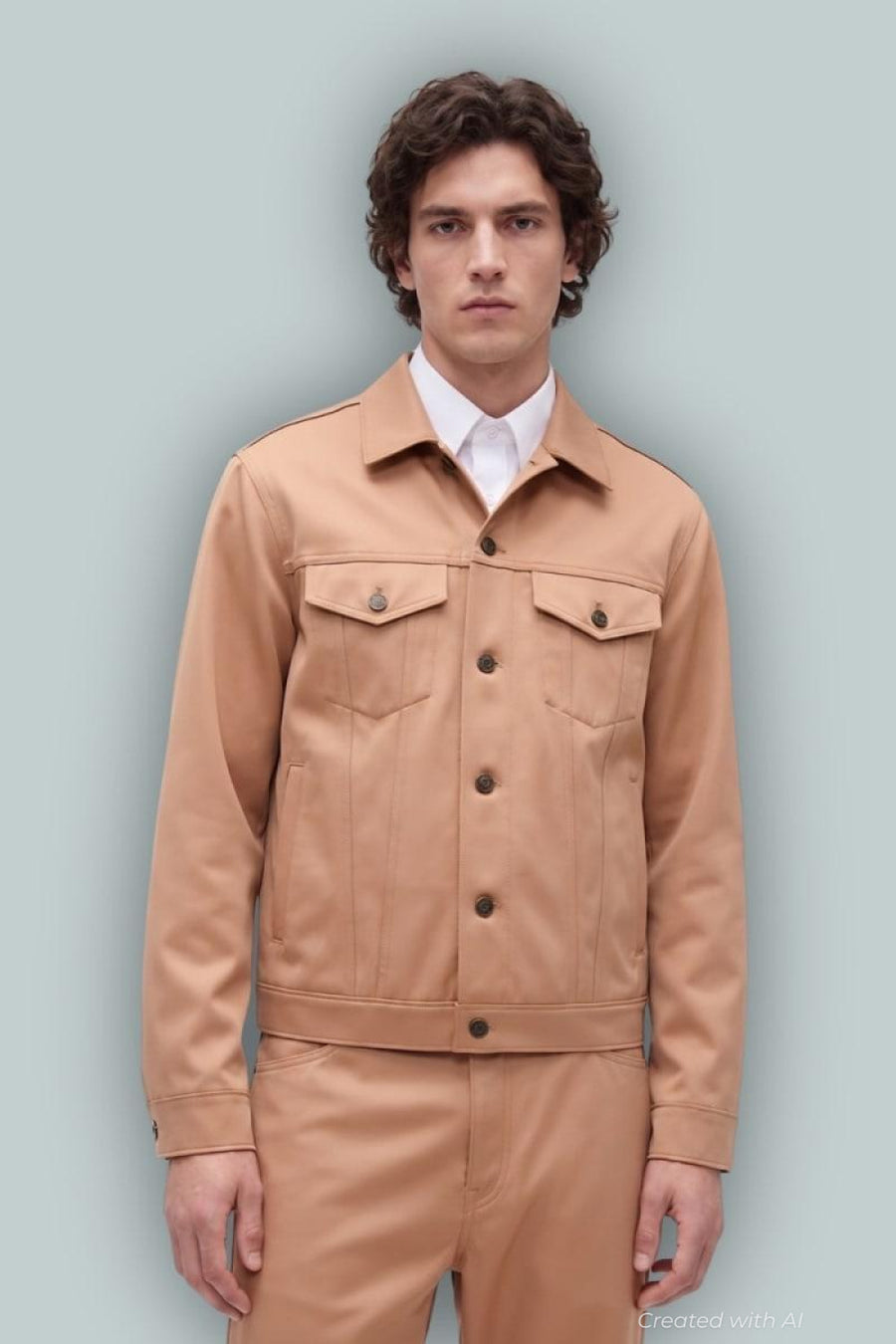 GapStudio Icon Satin Jacket - Camel - XXS - Leather Jacket