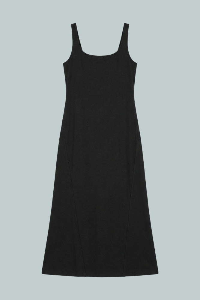 GapStudio Low Back Knit Dress - True Black - Dresses