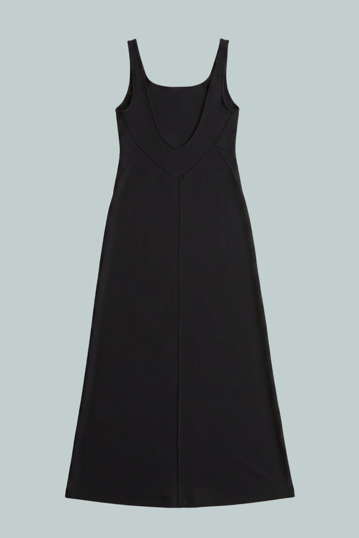GapStudio Low Back Knit Dress - True Black - Dresses