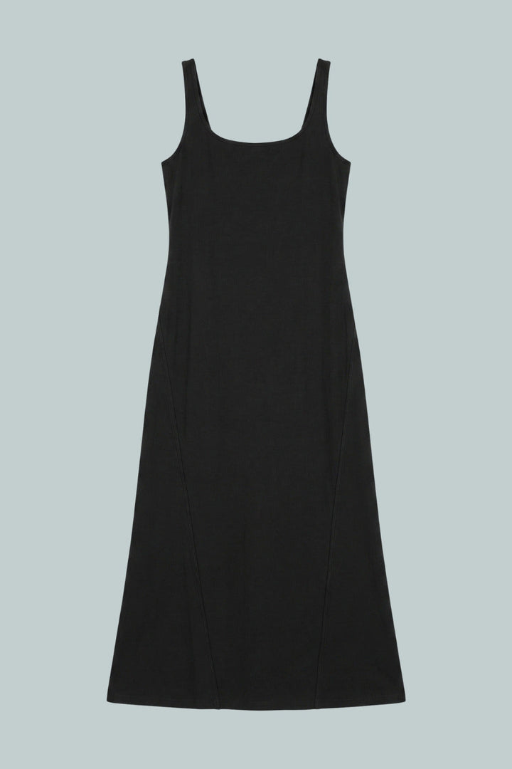 GapStudio Low Back Knit Dress - True Black - Dresses