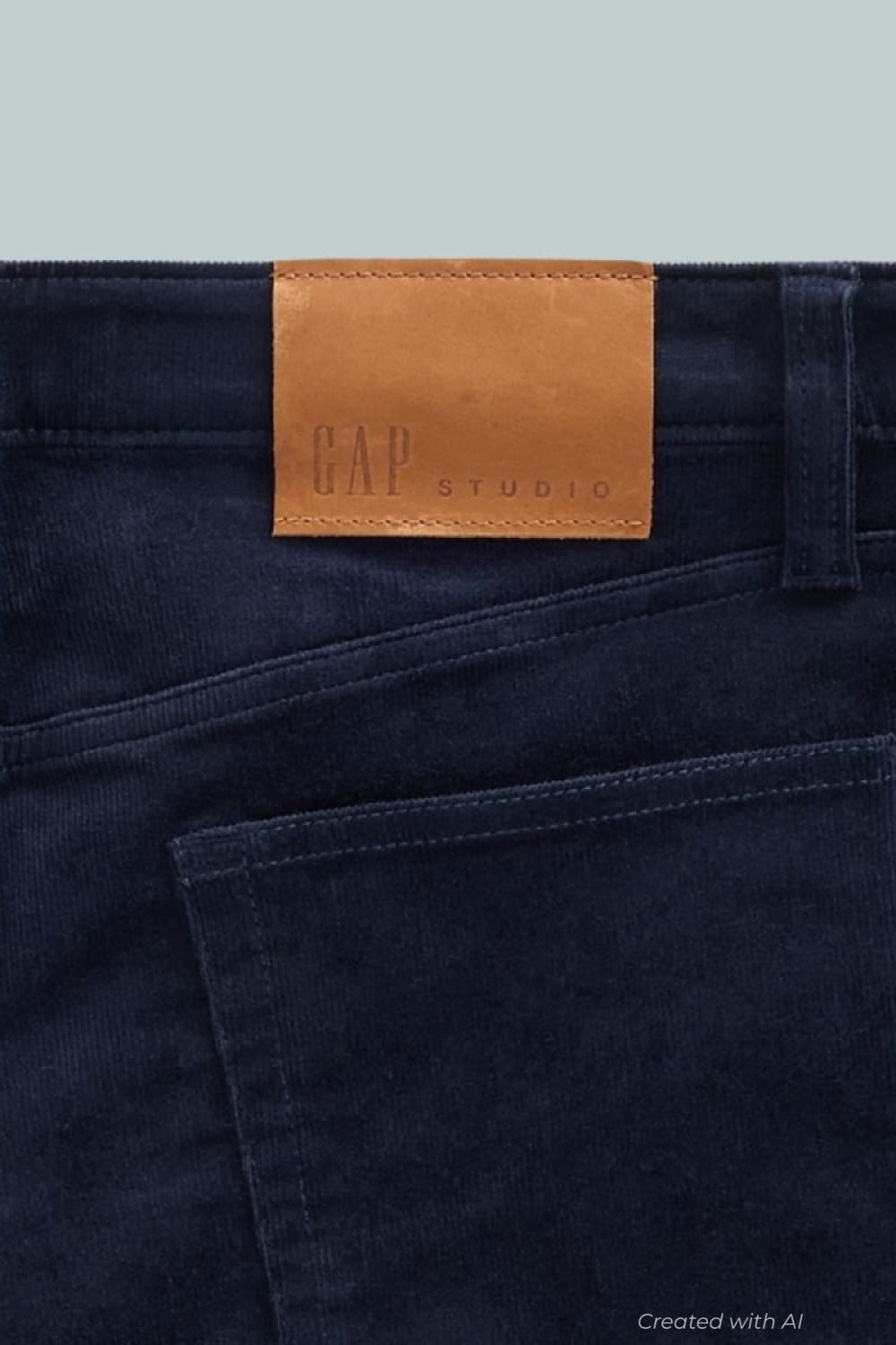 GapStudio Low Rise Corduroy Wide-Leg Pants - New Navy - Jeans