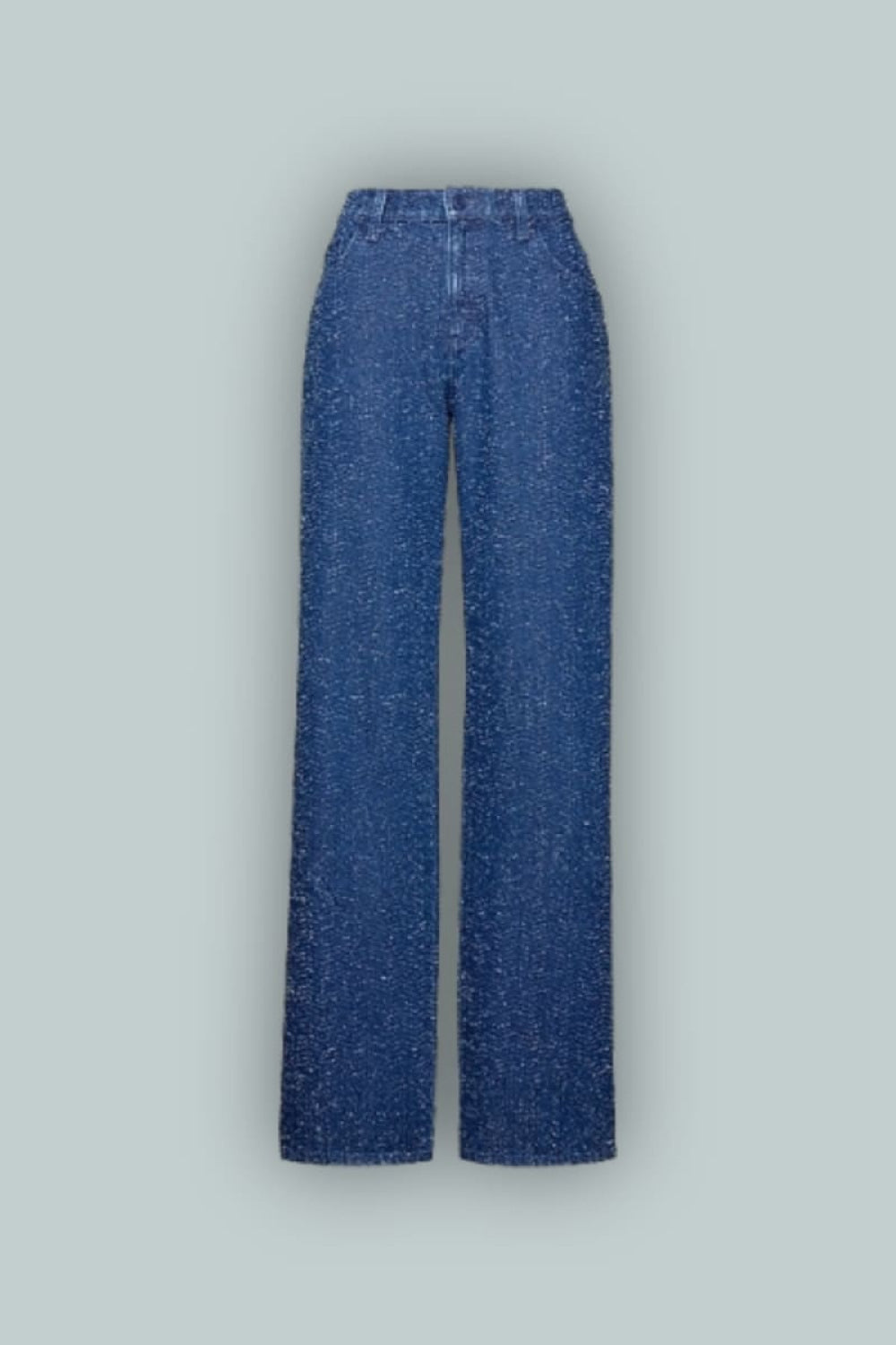 GapStudio Low Rise Denim Tweed Loose Jeans - Medium Wash - Jeans