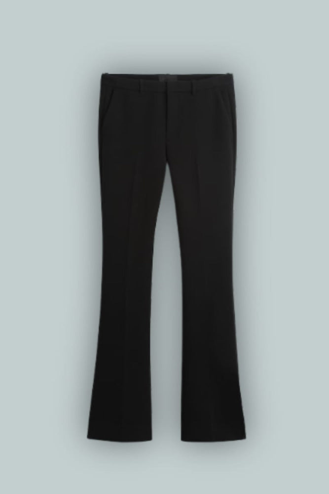 GapStudio Low Rise Double Knit Flare Pants - True Black - Pants