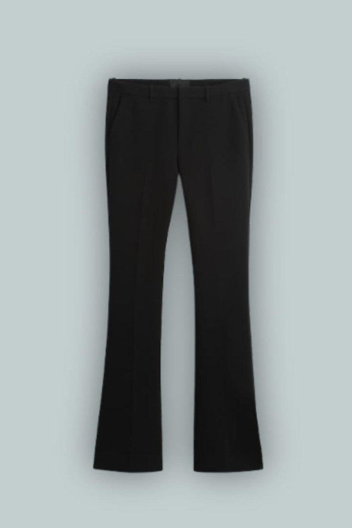 GapStudio Low Rise Double Knit Flare Pants - True Black - Pants