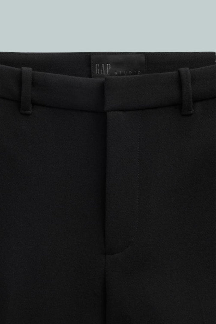 GapStudio Low Rise Double Knit Flare Pants - True Black - Pants