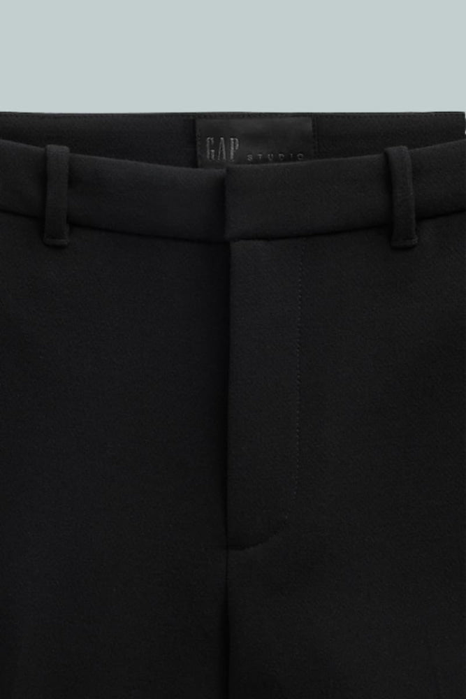 GapStudio Low Rise Double Knit Flare Pants - True Black - Pants