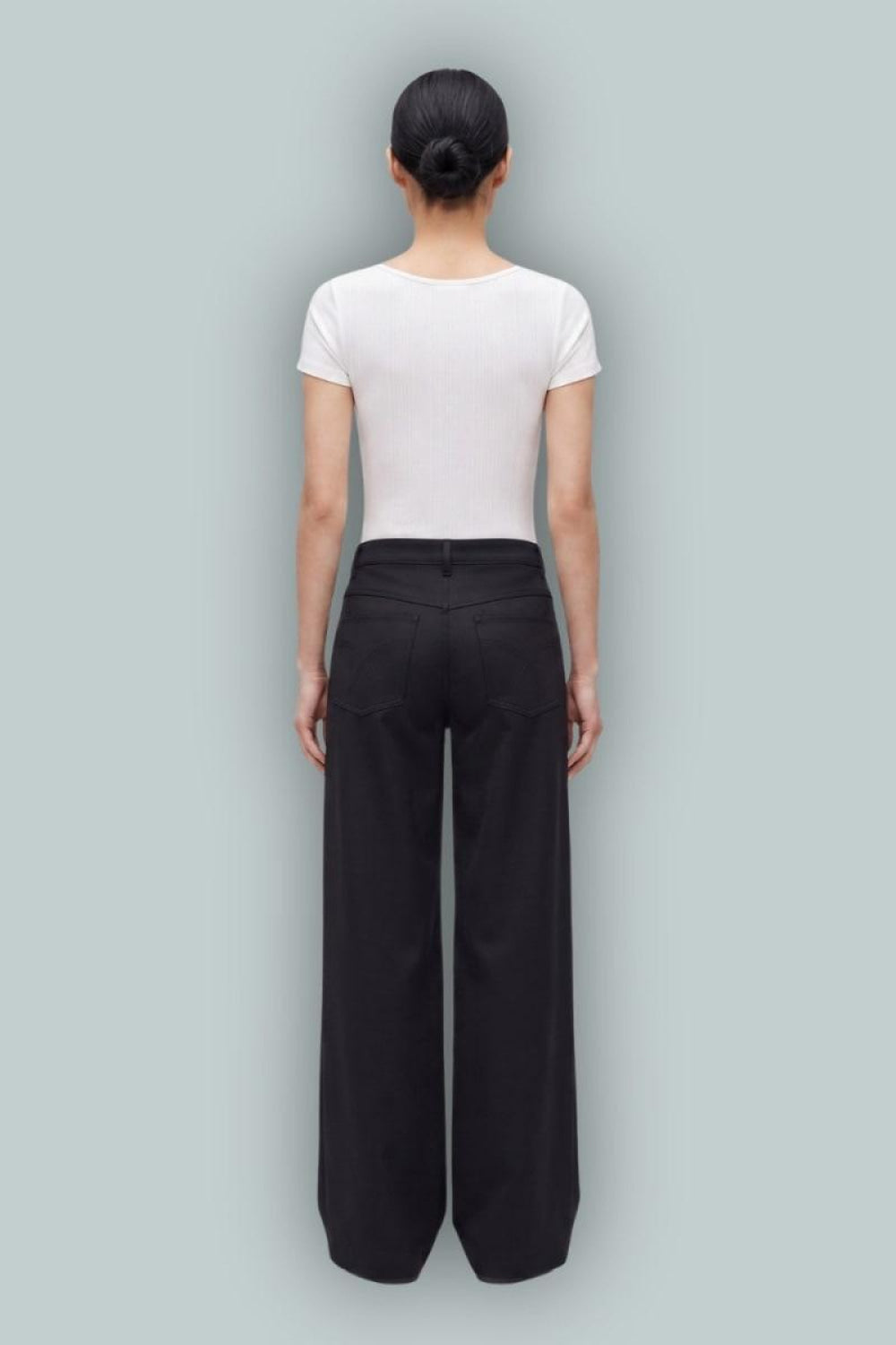 GapStudio Low Rise Satin Baggy Pants - Black - Jeans
